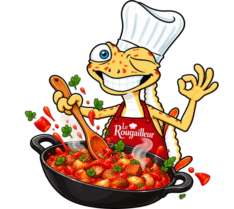 Le margouillat du Rougailleur cuisine un rougail